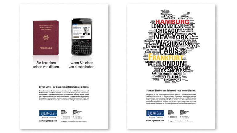 Advertising for Bryan Cave LLP