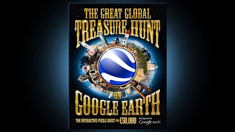 Book design and CG illustration for Great Global Treasure Hunt on Google Earth (Jon Lucas)