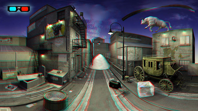 Book design and CG illustration [3D anaglyph] for Great Global Treasure Hunt on Google Earth (Jon Lucas)