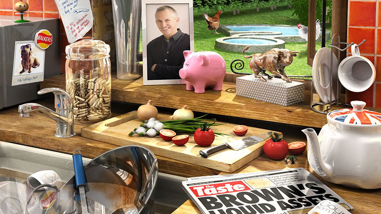 3D CG title for Lee Evans via Tangerine